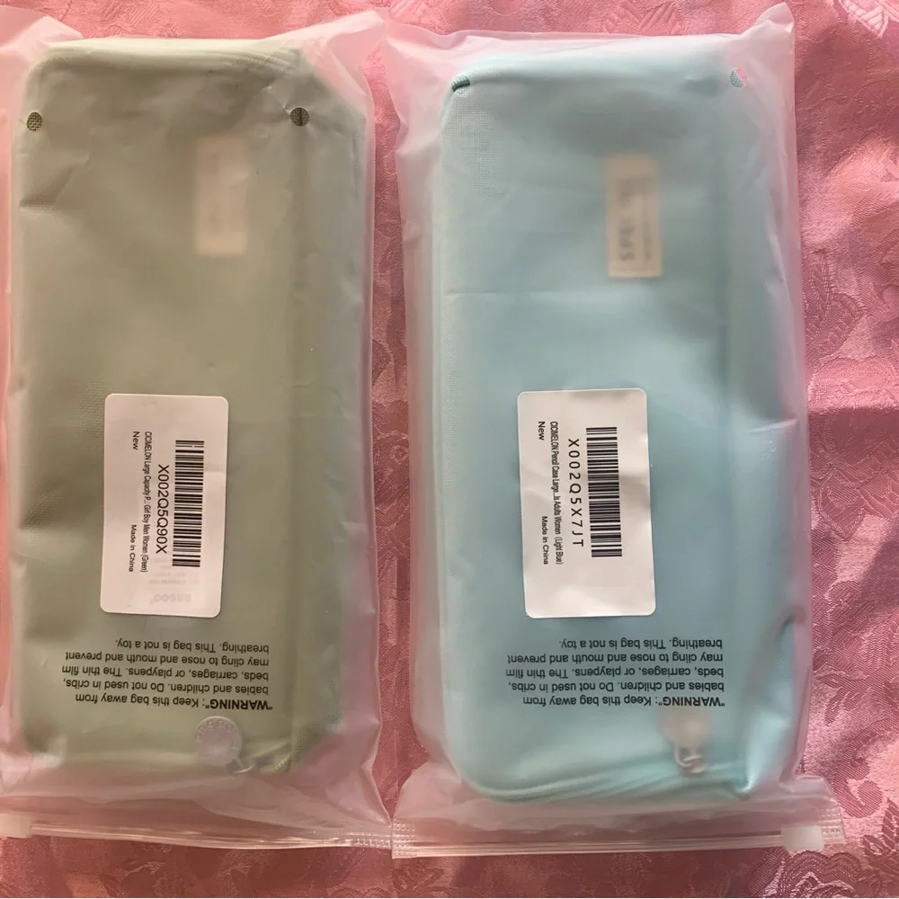 Angoo Set of 2 Pencil Cases - Blue and Green
