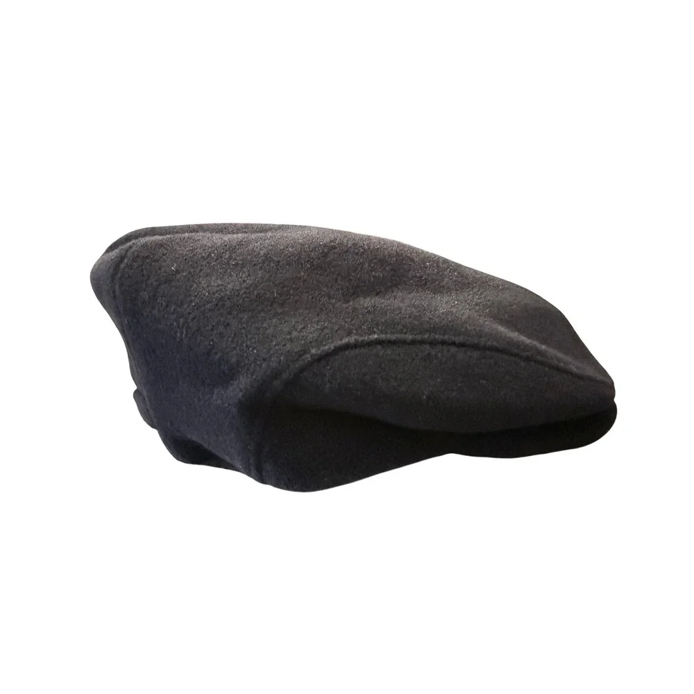 Mucros Weavers Workshop Trinity Style‎ Cap Black Wool Blend Size L Ireland