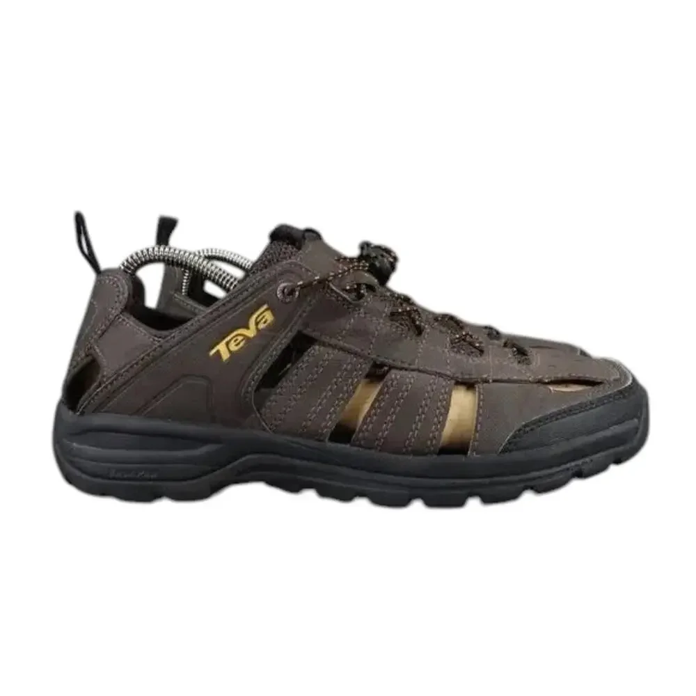 Teva Shoes Men 8 Sandal Fisherman Kitling Slip On Closed Toe Sport Comfort Brown