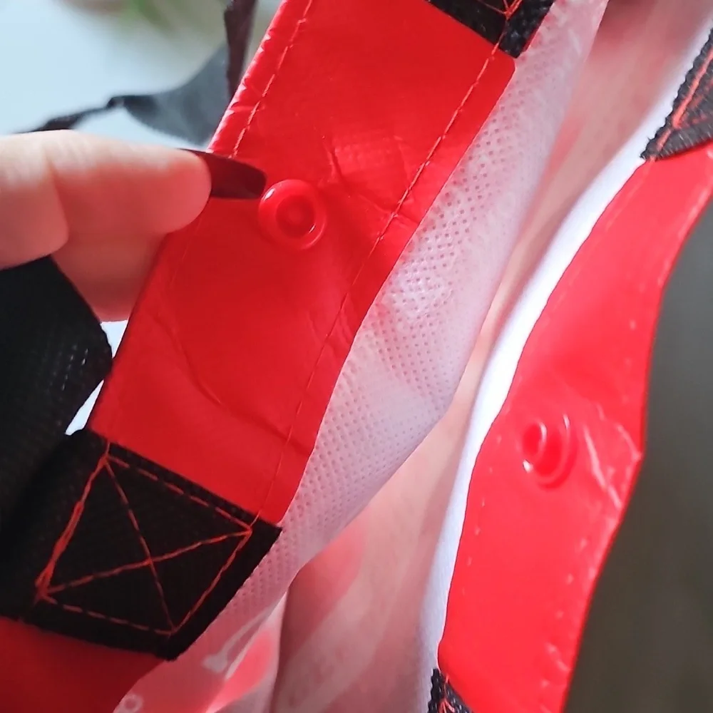 Lululemon Red and Black Tote Bag with Inspirational Text