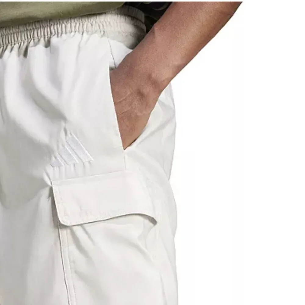 NEW Adidas Essentials Logo Chelsea Cargo Mesh Lined Drawstring Sport Shorts 2XL