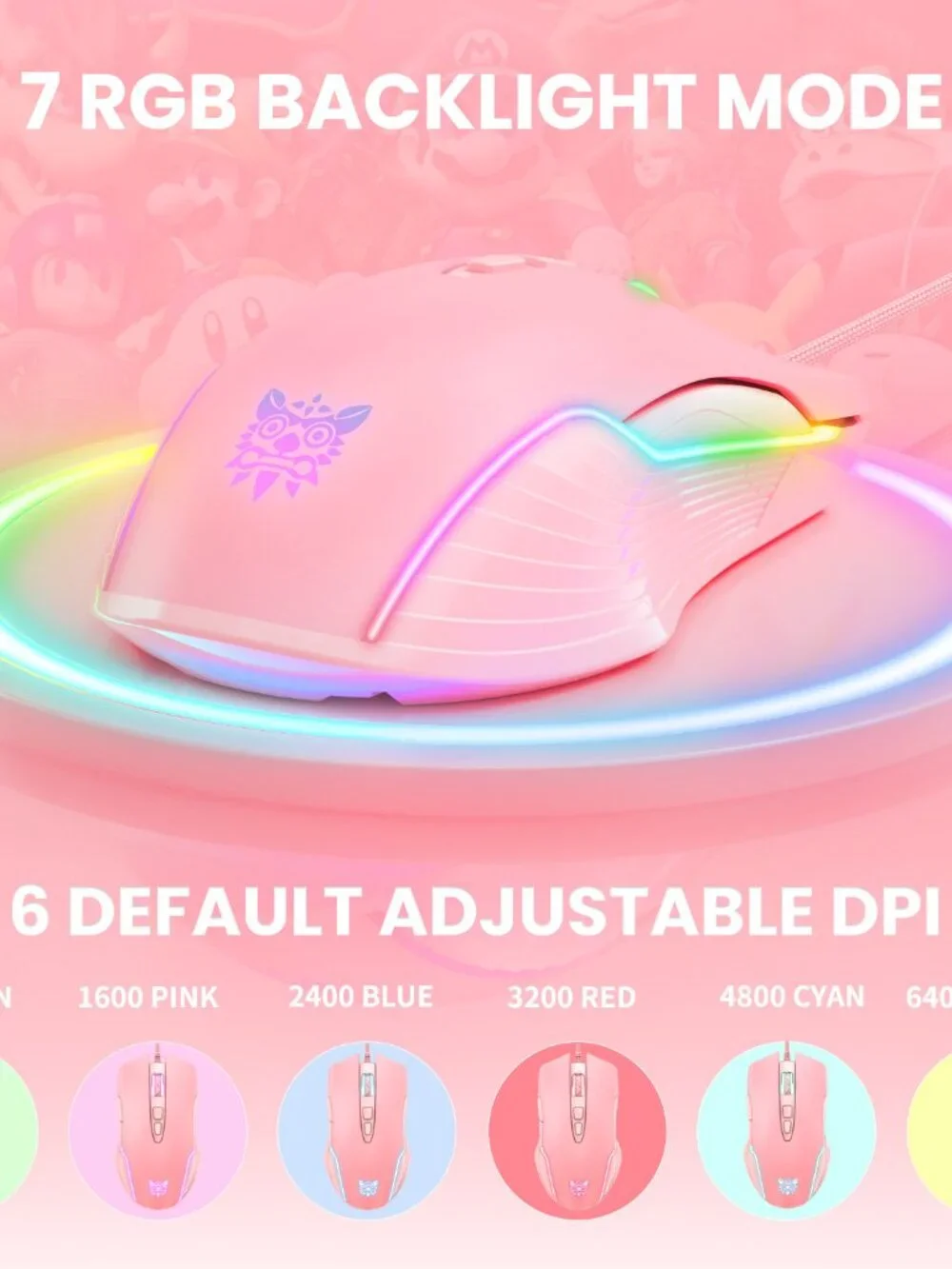 ONIKUMA cute rgb