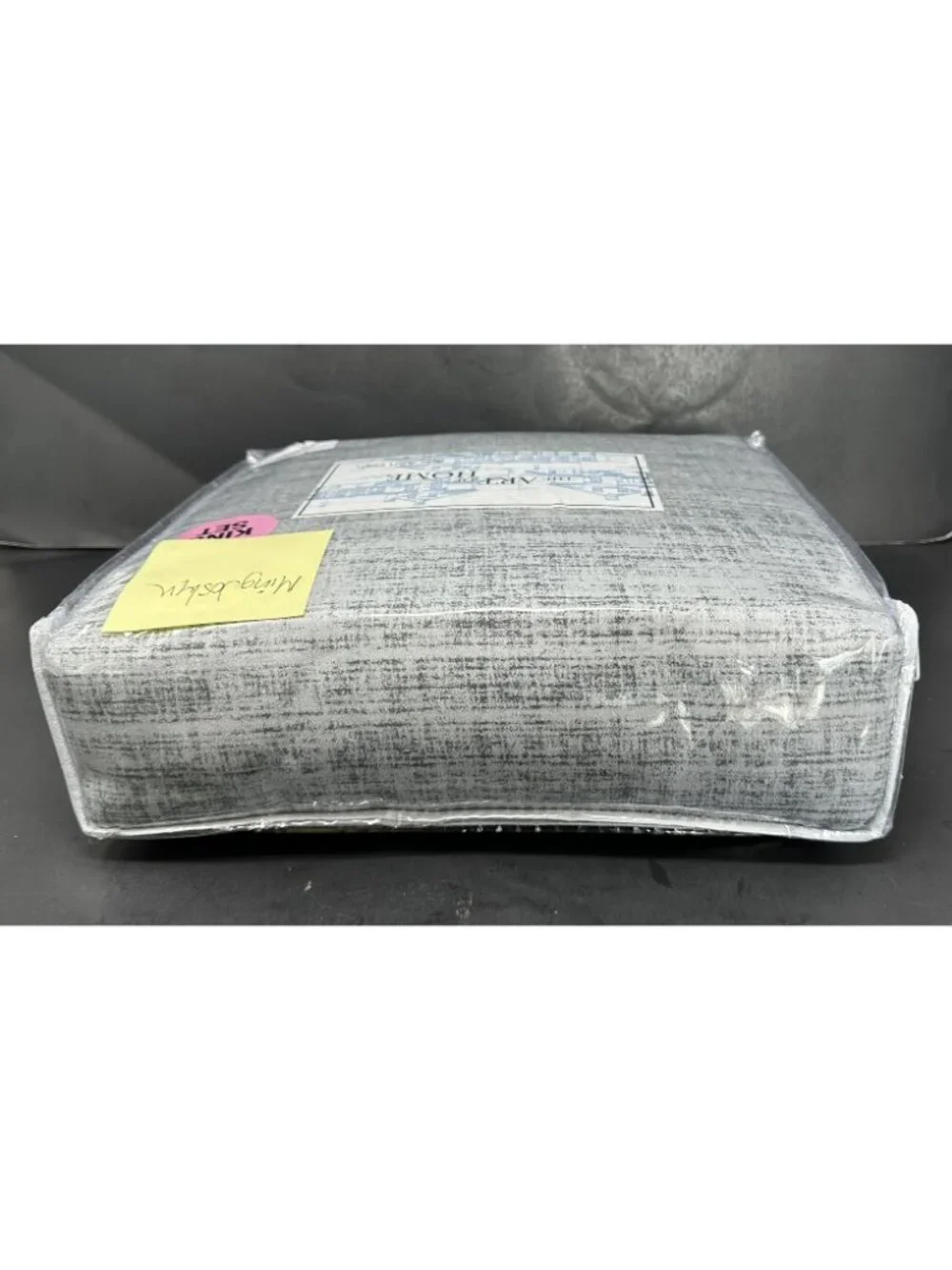 ANN GISH THE ART OF HOME CODE GREY King Duvet Set w/2 King Shams NEW $525