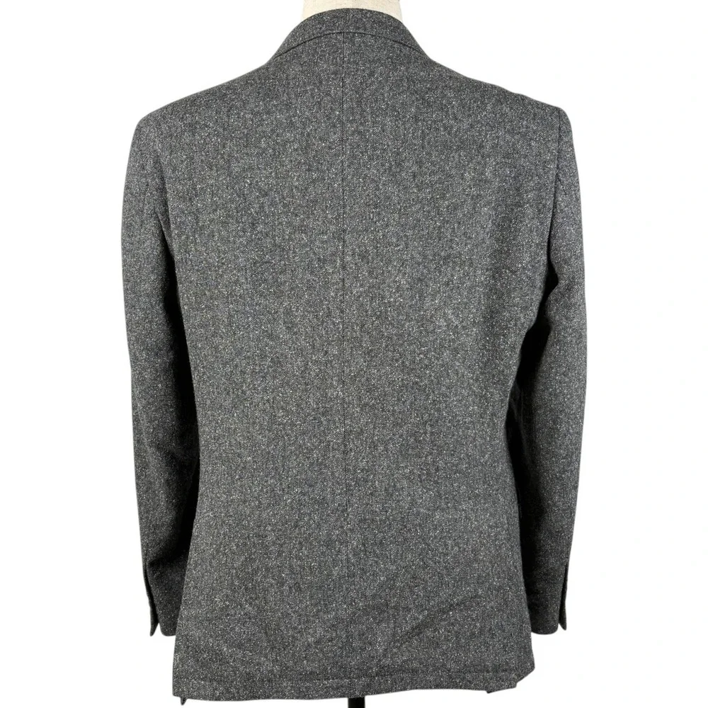 John Varvatos Dwell Blazer Mens 40R Gray Speckled Donegal Tweed Wool Blend