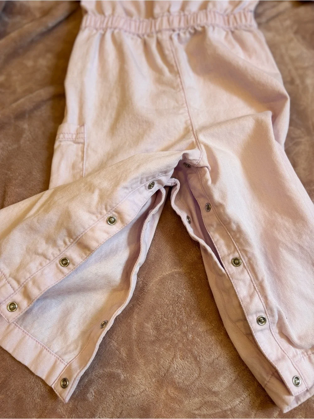 Old Navy Short-Sleeve Utility Cargo Jumpsuit Lilac Ice Toddler Girls 2T