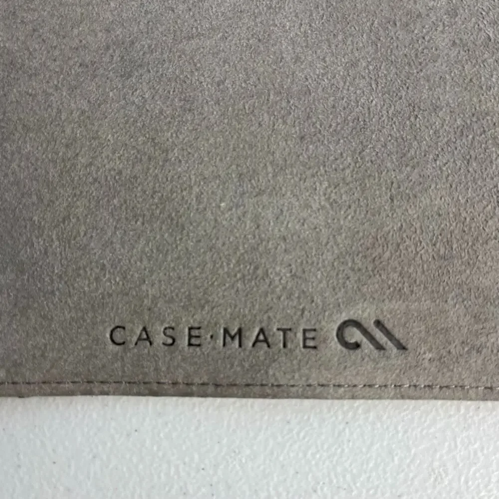 CaseMate Ipad Case Purple Ostrich Leather Snap Closure 7.5