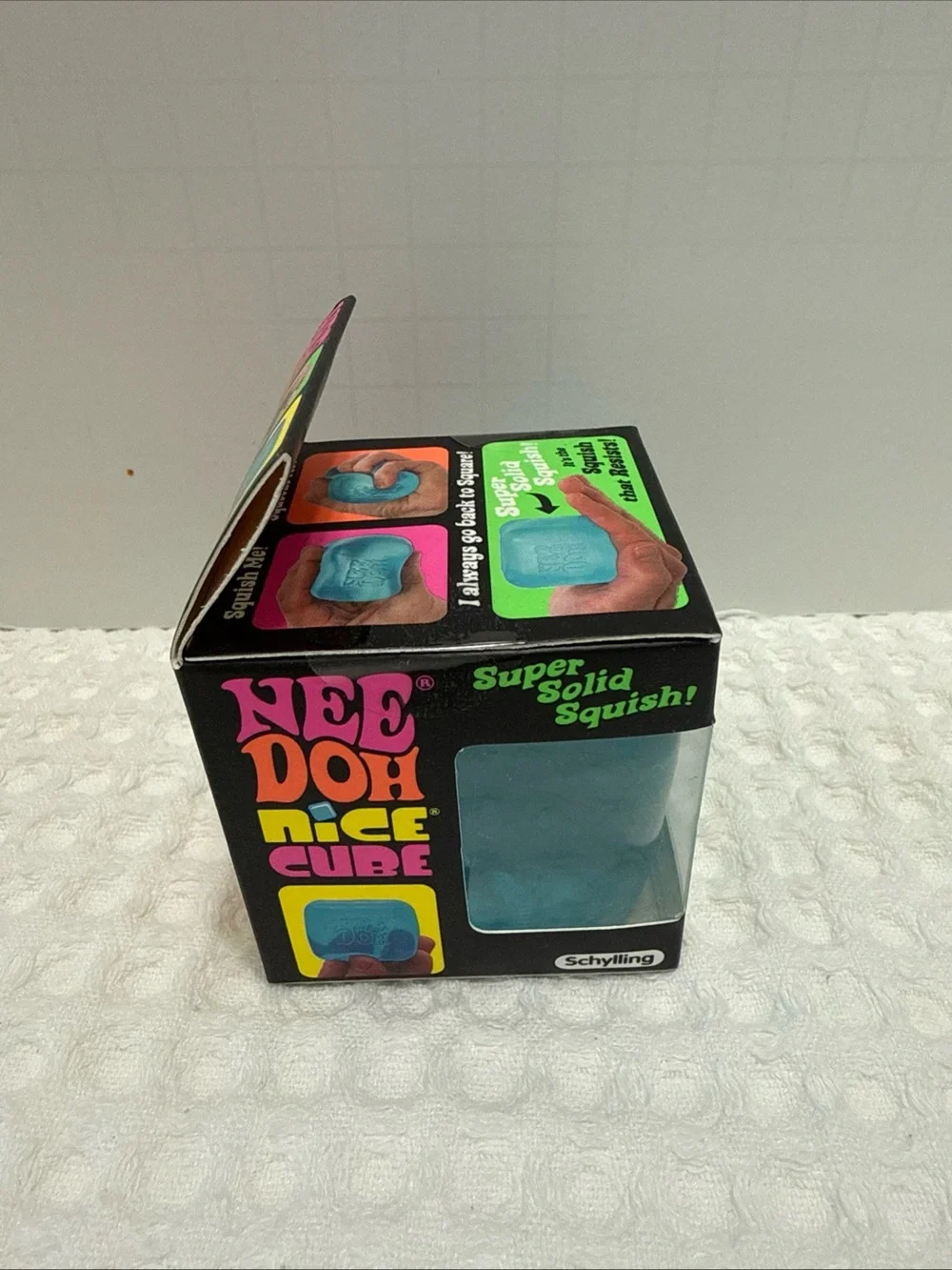 NeeDoh Nice Cube Stress Toy - Teal Blue