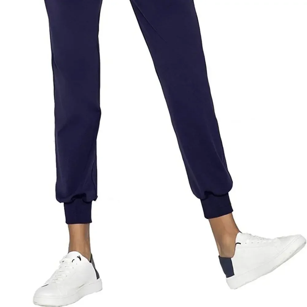 Women's Navy Joggers Drawstring Lounge Pants with Pockets Size Large