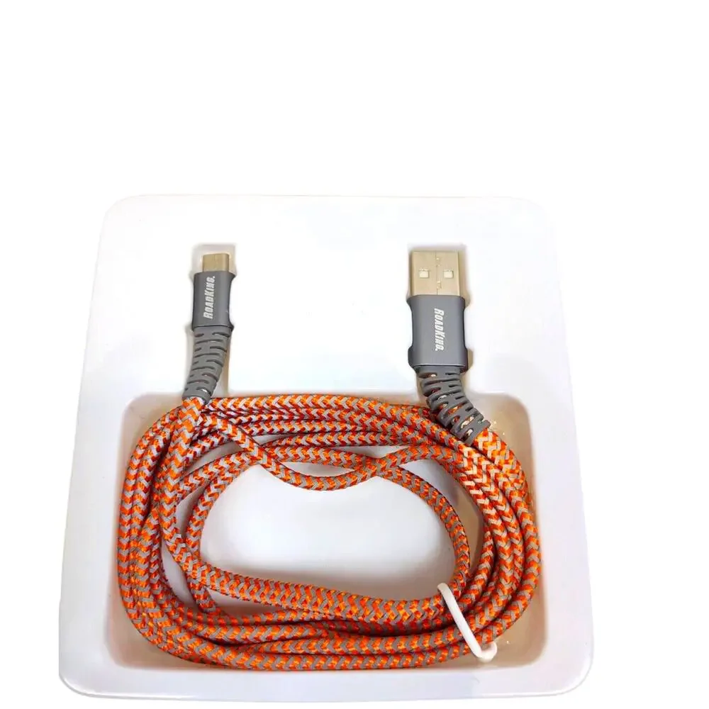 Road King 6' Heavy-Duty Charge and Sync Cable 6Ft USB to Micro RK06237