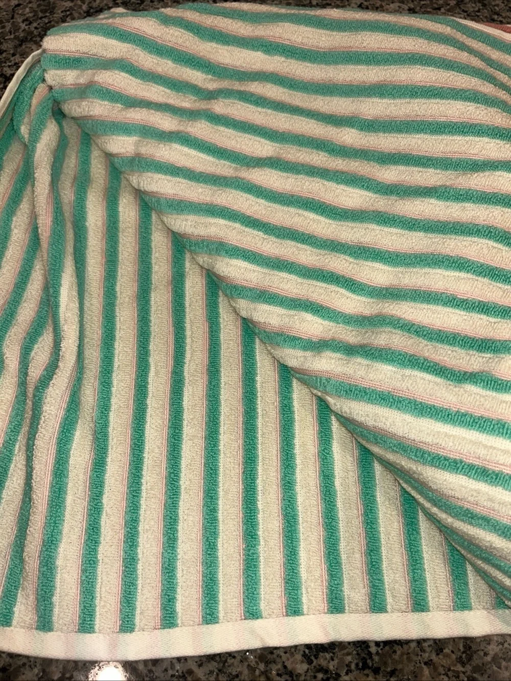 Rachel Zoe Rainbow Striped Reversible Peach Green 40x70