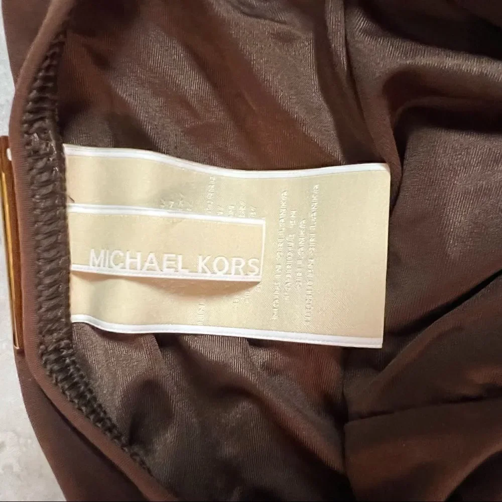 NWT vintage Michael Kors tankini size 12. Perfect condition. Color Bark.