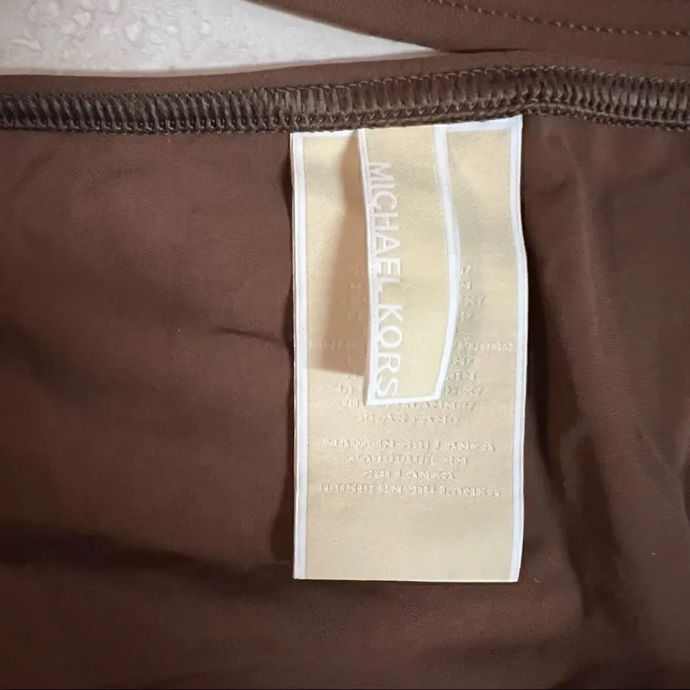 NWT vintage Michael Kors tankini size 12. Perfect condition. Color Bark.