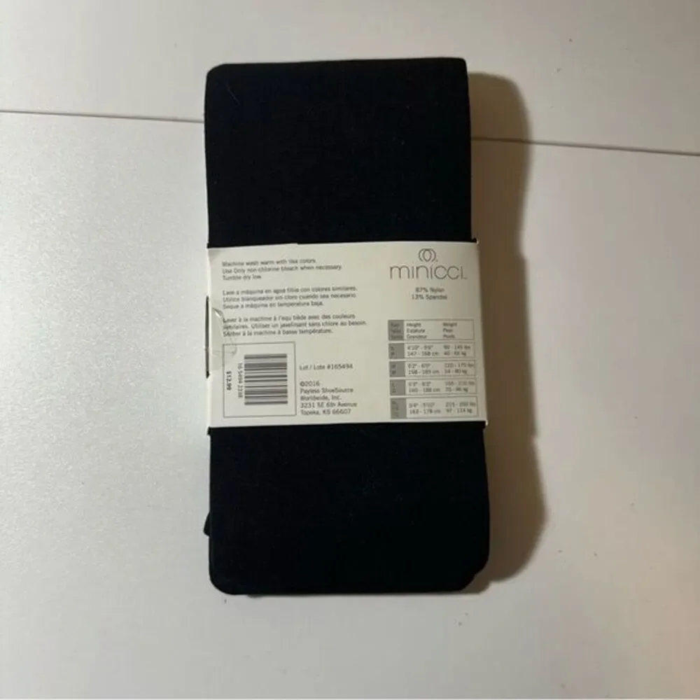 Minicci Tights Black Size Small Black 87% Nylon 13% Spandex Women‎