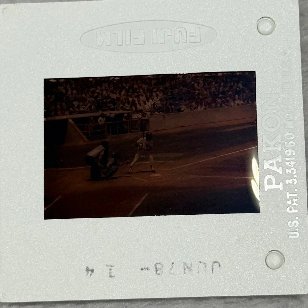 Fuji Film Vintage Baseball Slides 1978 Lot of 17 Action Shots Stadium Photos