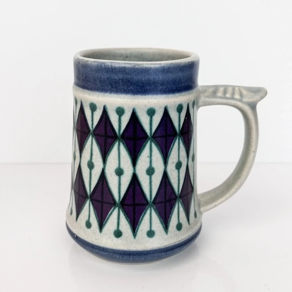Vintage Jasba Keramik German Stoneware Beer Stein Mug Marked 400 814 W. Germany