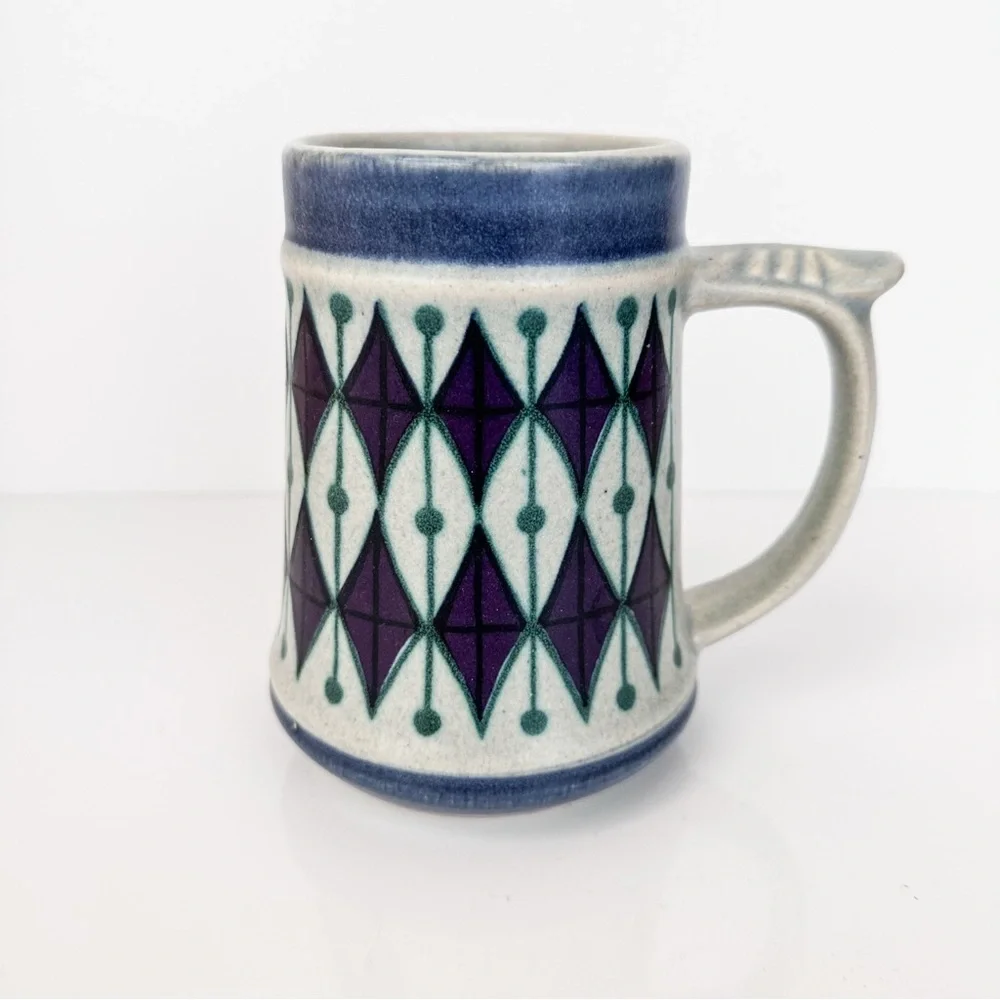 Vintage Jasba Keramik German Stoneware Beer Stein Mug Marked 400 814 W. Germany