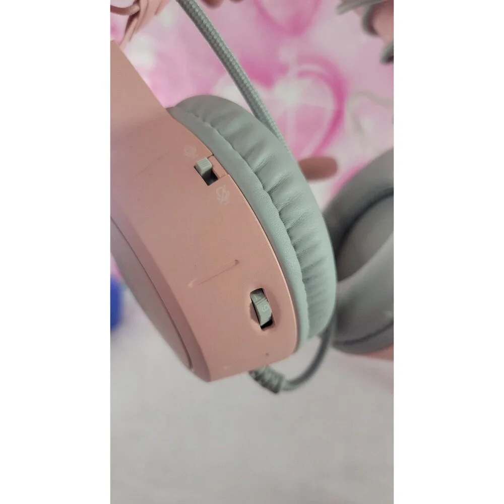 Onikuma X15 Pro Wired Gaming Headset RGB Light Cat Ears & HD Detachable Mic