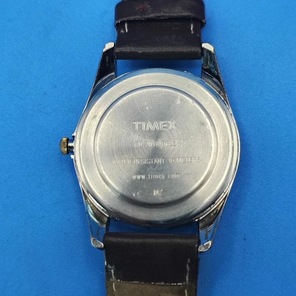 Vintage 2008 Timex Indiglo Presidential Day/Date Two Tone 33mm Mens Quartz Watch