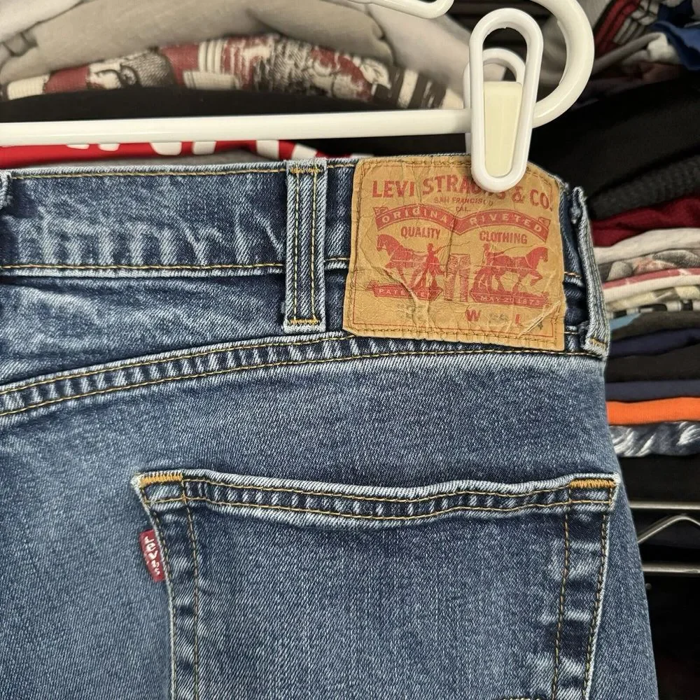 Y2K Levis 503 Jeans Men 36x32 Baggy Wide Leg Faded Skater Western (Tagged 38x34)