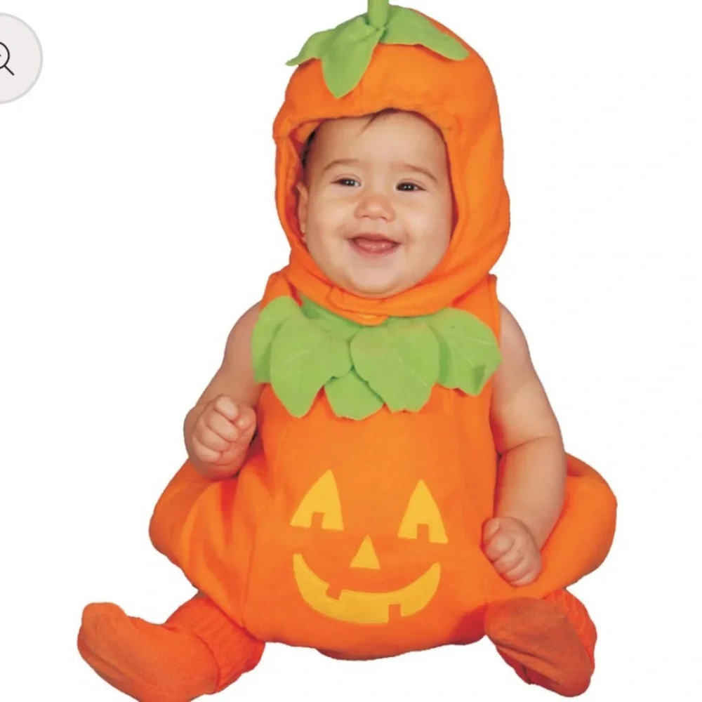 Pumpkin Jack O‎ Lantern Halloween Costume Baby Size 0-6 Months Dress Up America