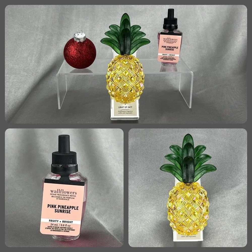 Bath & Body Works Wallflower Plug-in + Pink‎ Pineapple Sunrise Fragrance Refill