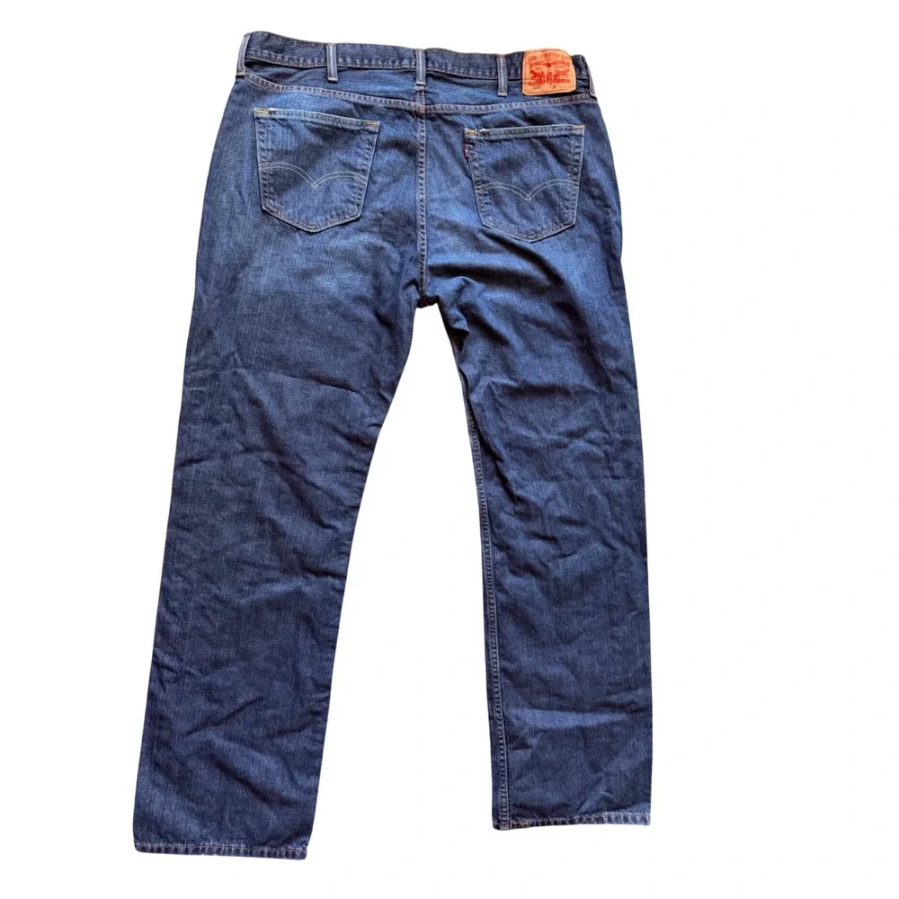Levi's 559 Relaxed Straight Mens 42x36 Blue Dark Wash Denim Jeans 01559-2765