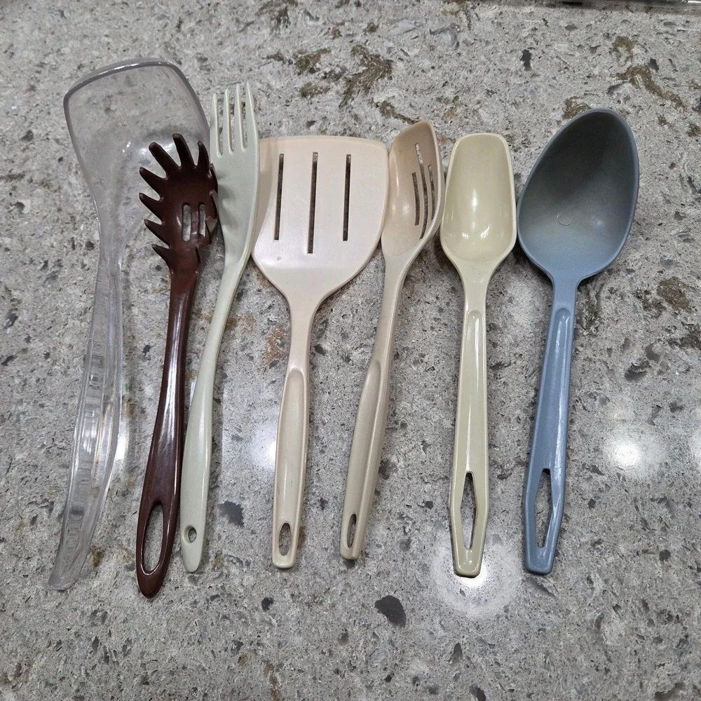 Vintage Kitchen Utensil Lot 7pc Foley‎ Ensar Melamine King Kraft Collectible