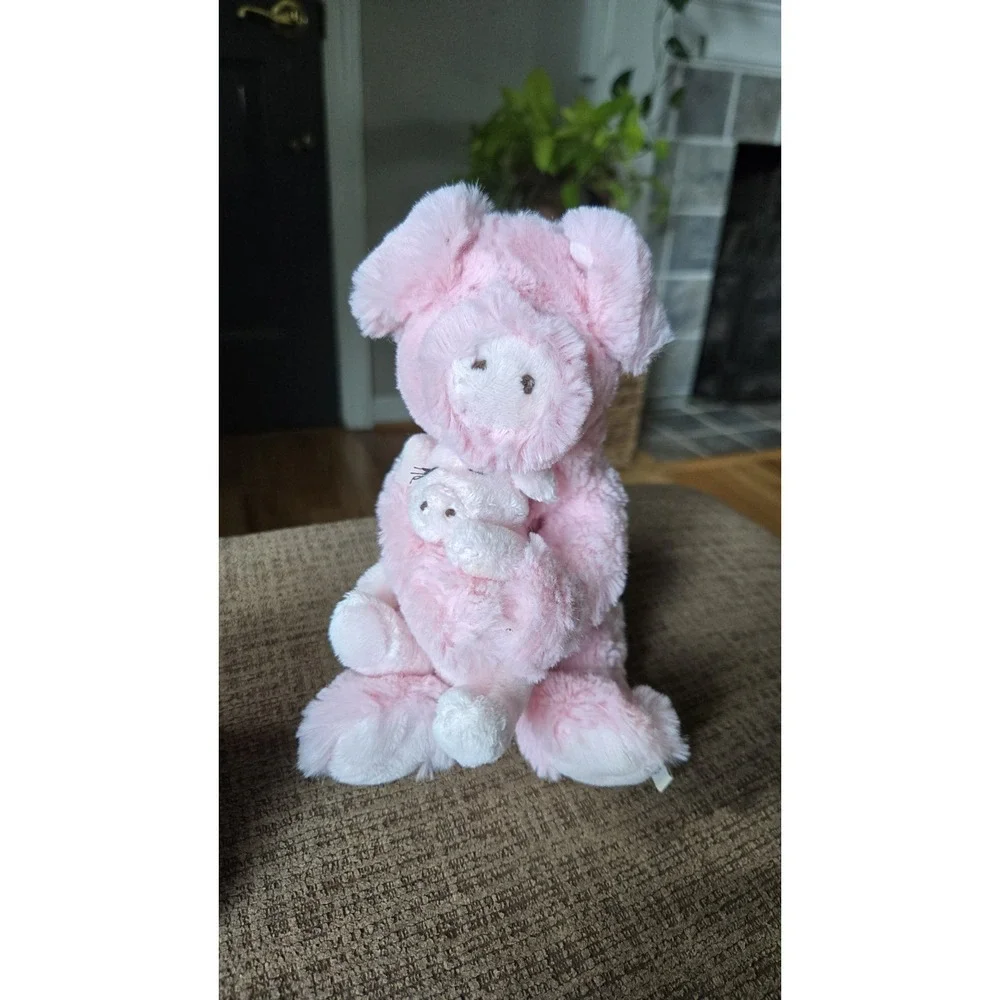 Boyds Plush Pink Pig With Baby Piglet • Mom & Baby Stuffed Animal Set • Boyds...