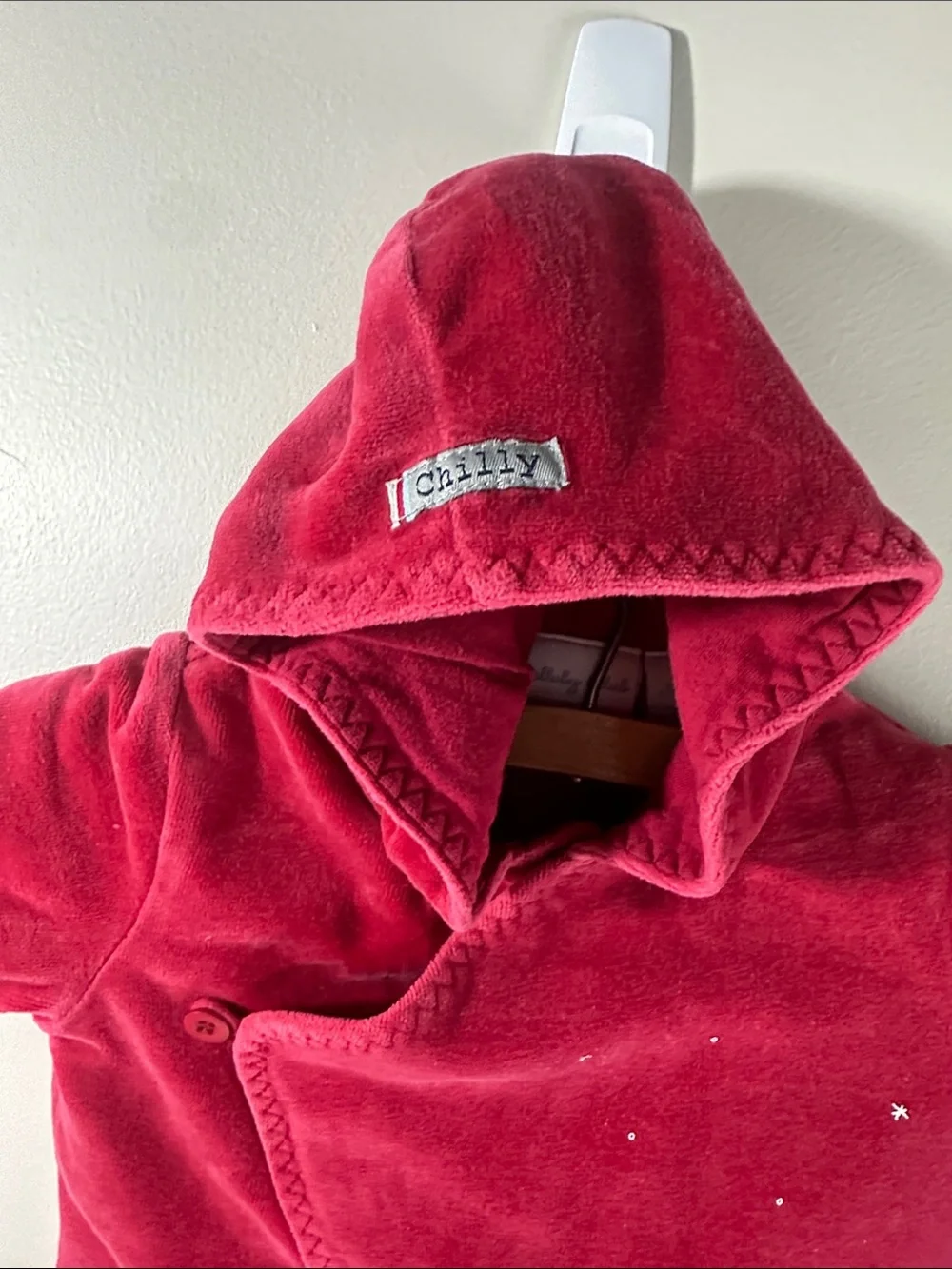 Lullaby Club Red Hooded Baby Jacket New Born Penguins Skating Winter Christmas