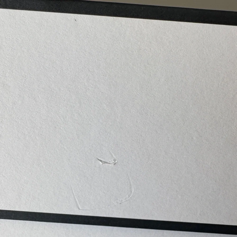 Authentic CHANEL White with Black Trim Logo Gift Box