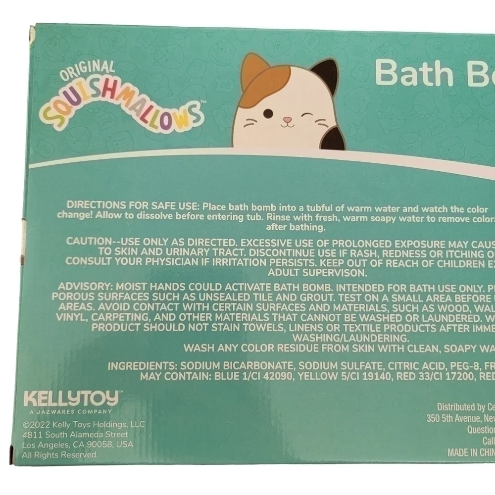 🛑2 / $40 Sale! Squishmallow Bath Bomb Set (8 Count) with Surprise Charms NWT