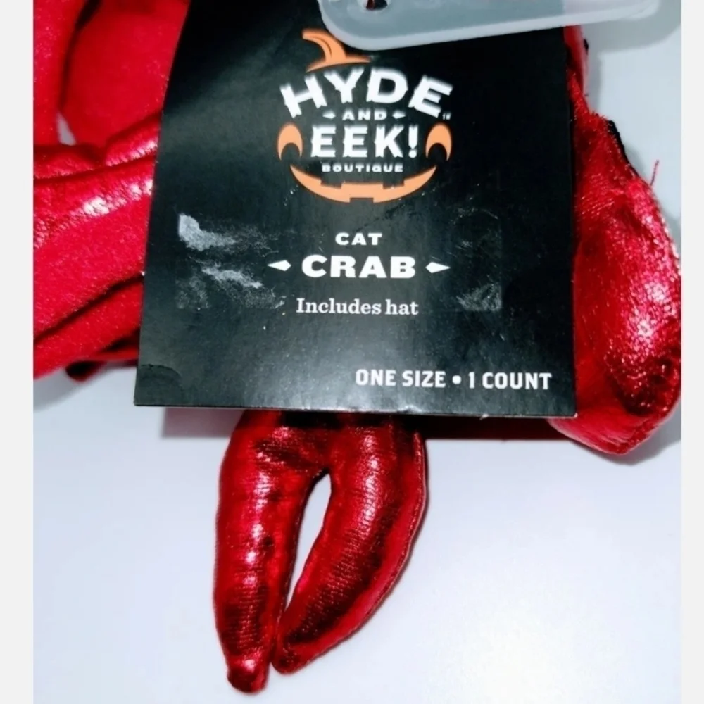NWT Hyde & Eek Boutique Shiny Red Crab One Size Halloween Costume Cute New