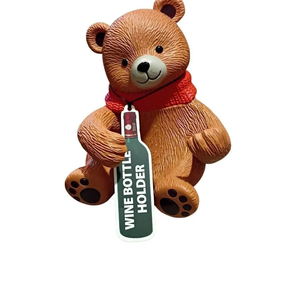 Wild Eye Designs Teddy Bear Wine Holder NWT