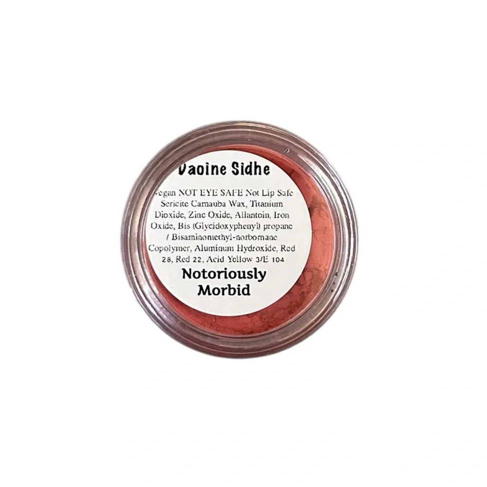 Notoriously Morbid Daoine Sidhe Blush Vegan Loose Powder Indie Discontinued