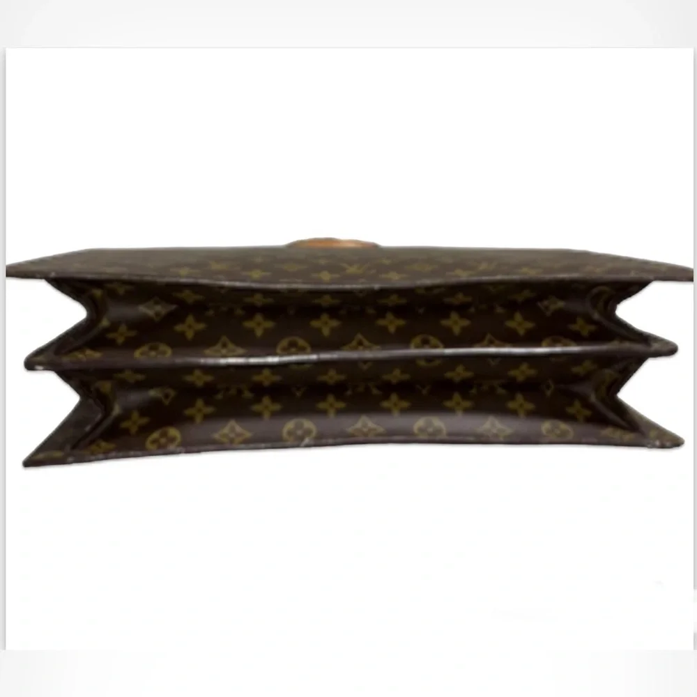 Louis Vuitton Fermoir Serviette Business Briefcase With Key & Box in EUC 💼