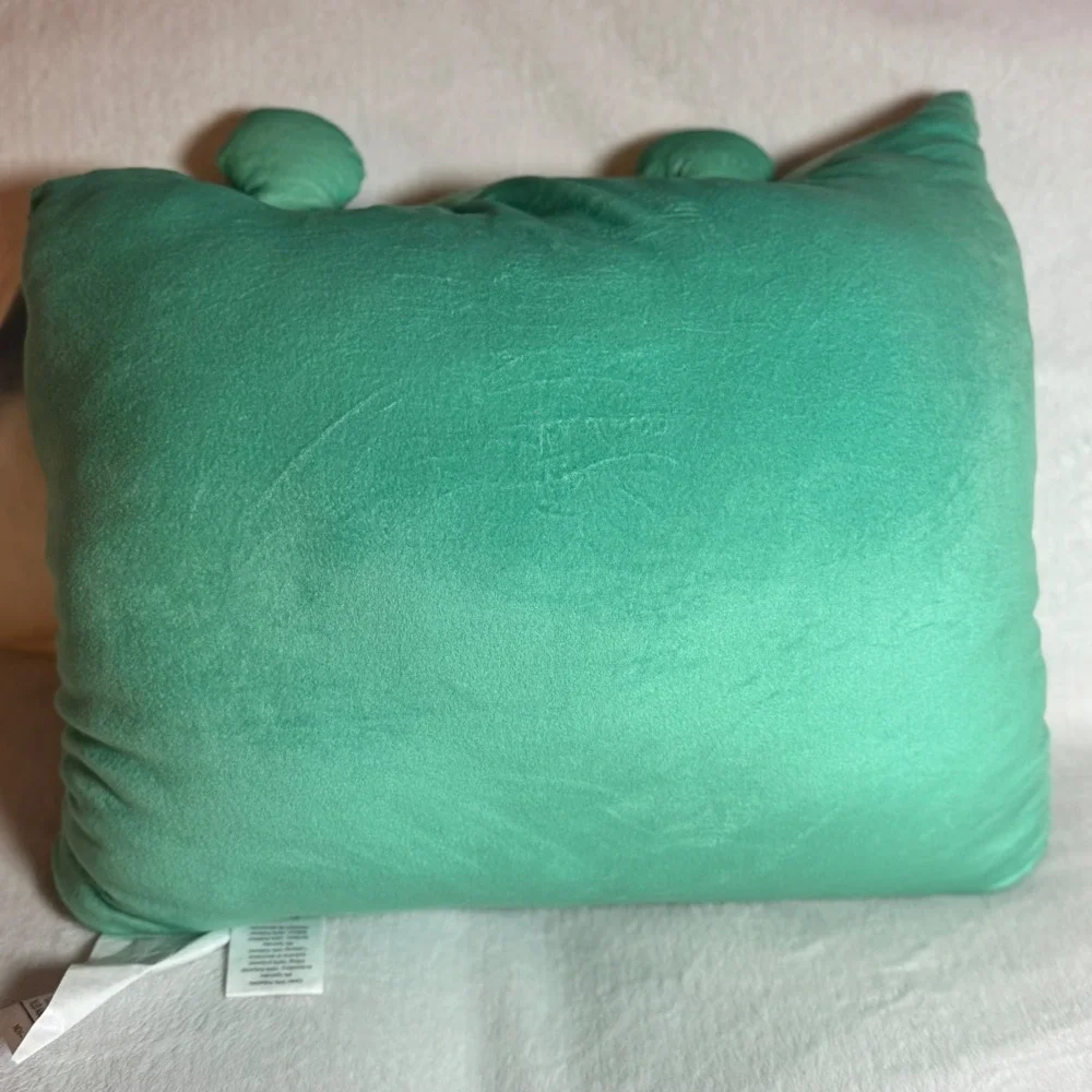 Your Zone Alien Soft 18in x 18in Cute Snuggly Mint Plush Pillow, New with Tags