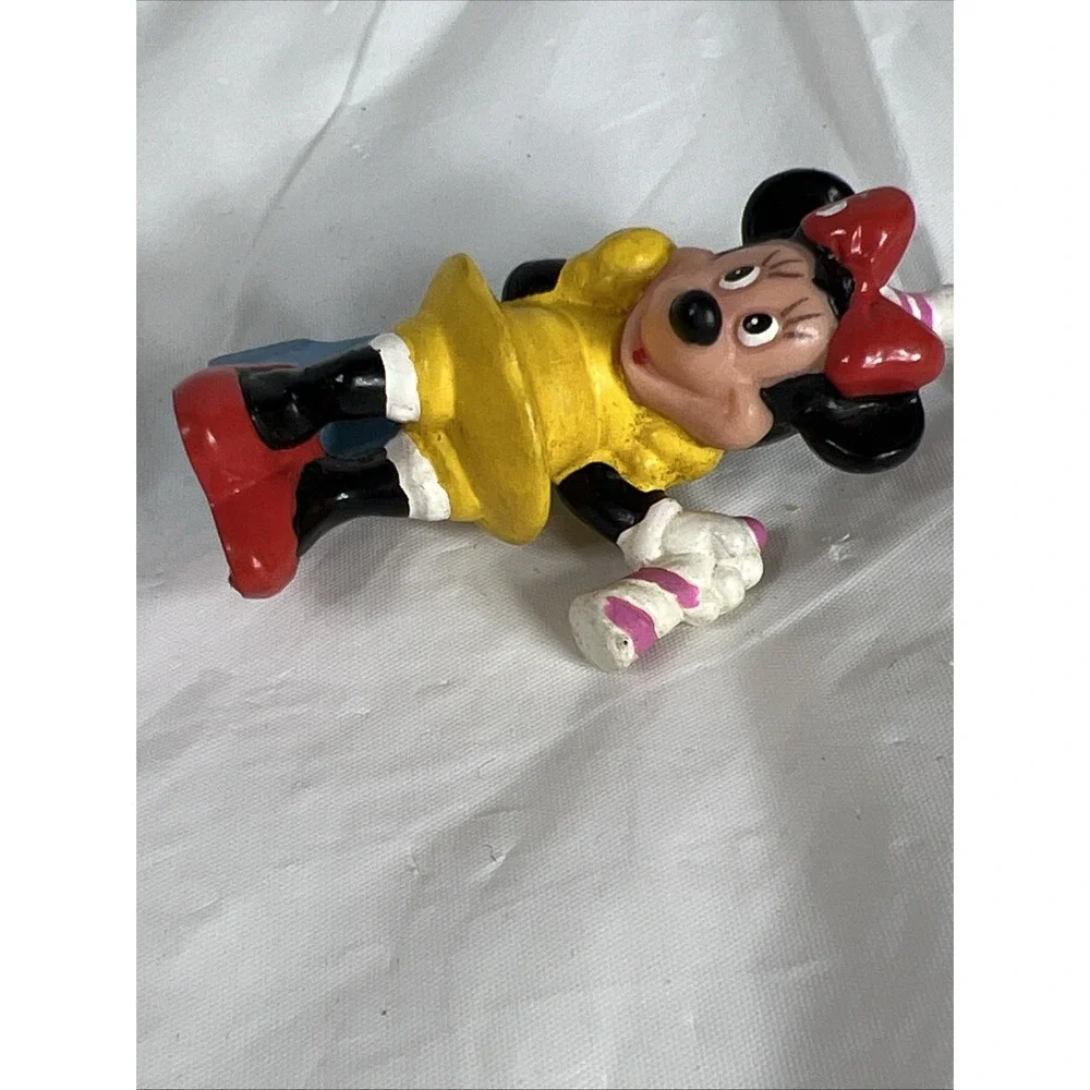 Vintage 1980's Disney Minnie Mouse‎ 1st Birthday No. 1 cake topper PVC Figure 2