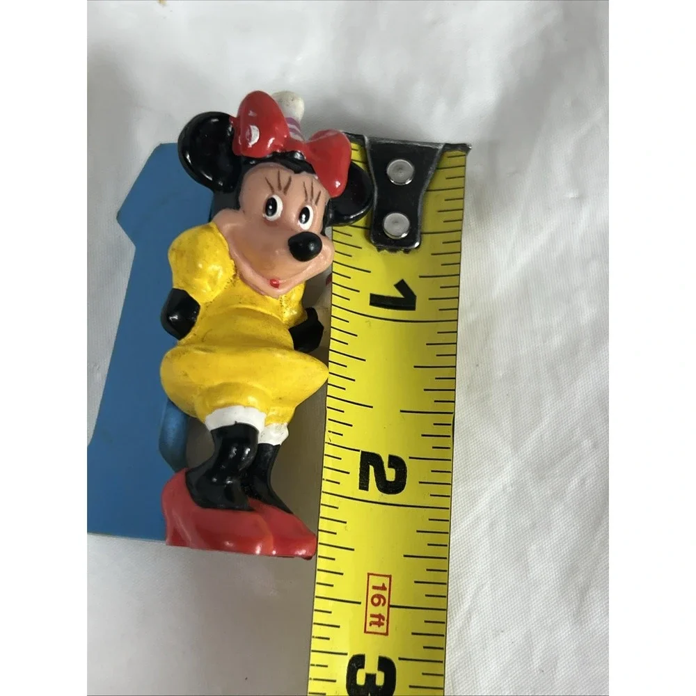Vintage 1980's Disney Minnie Mouse‎ 1st Birthday No. 1 cake topper PVC Figure 2