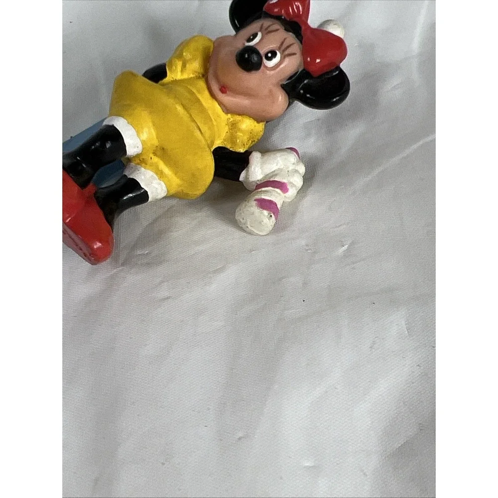 Vintage 1980's Disney Minnie Mouse‎ 1st Birthday No. 1 cake topper PVC Figure 2