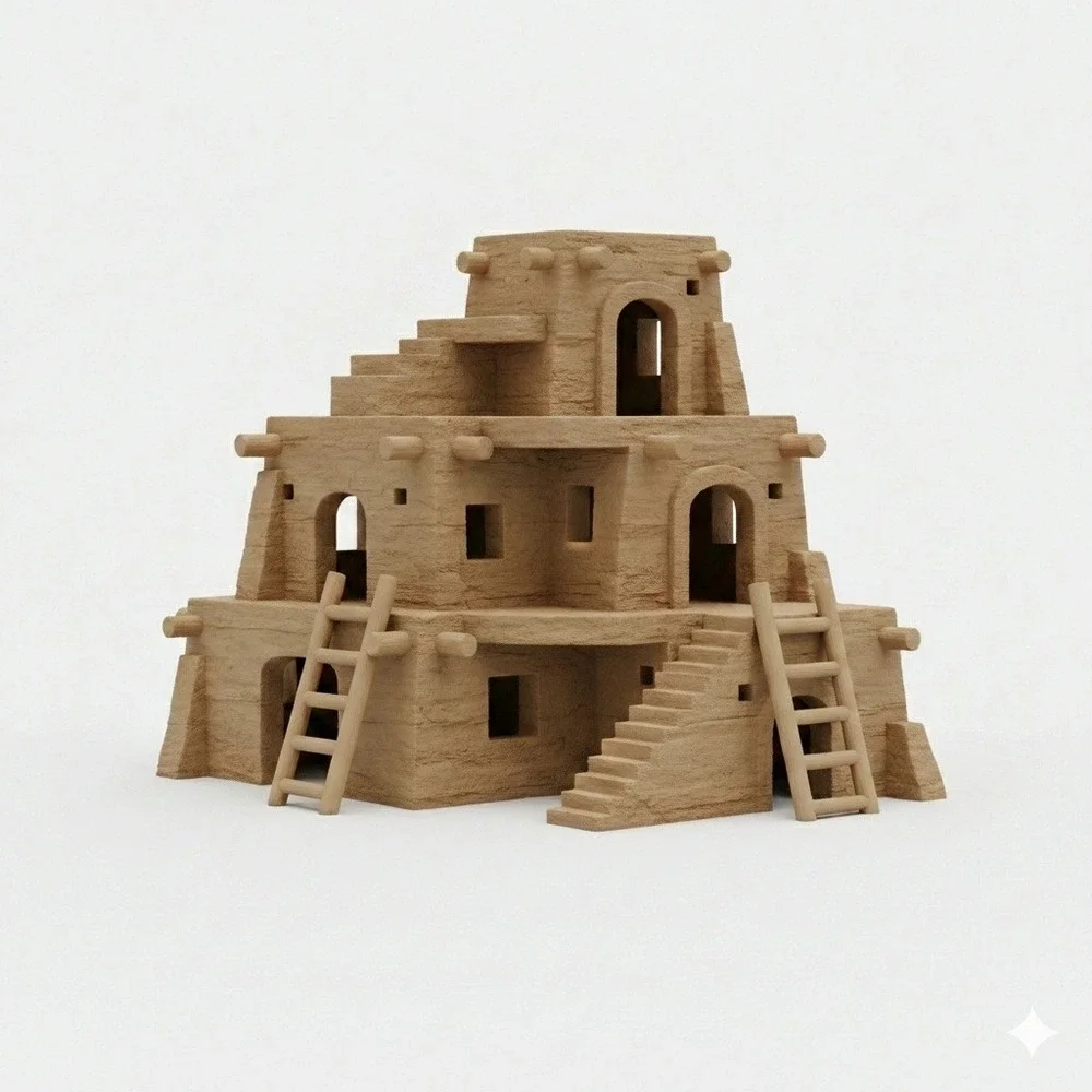 Desert Pueblo‎ Cliff/Cave Dwelling Reptile Hide and Climb