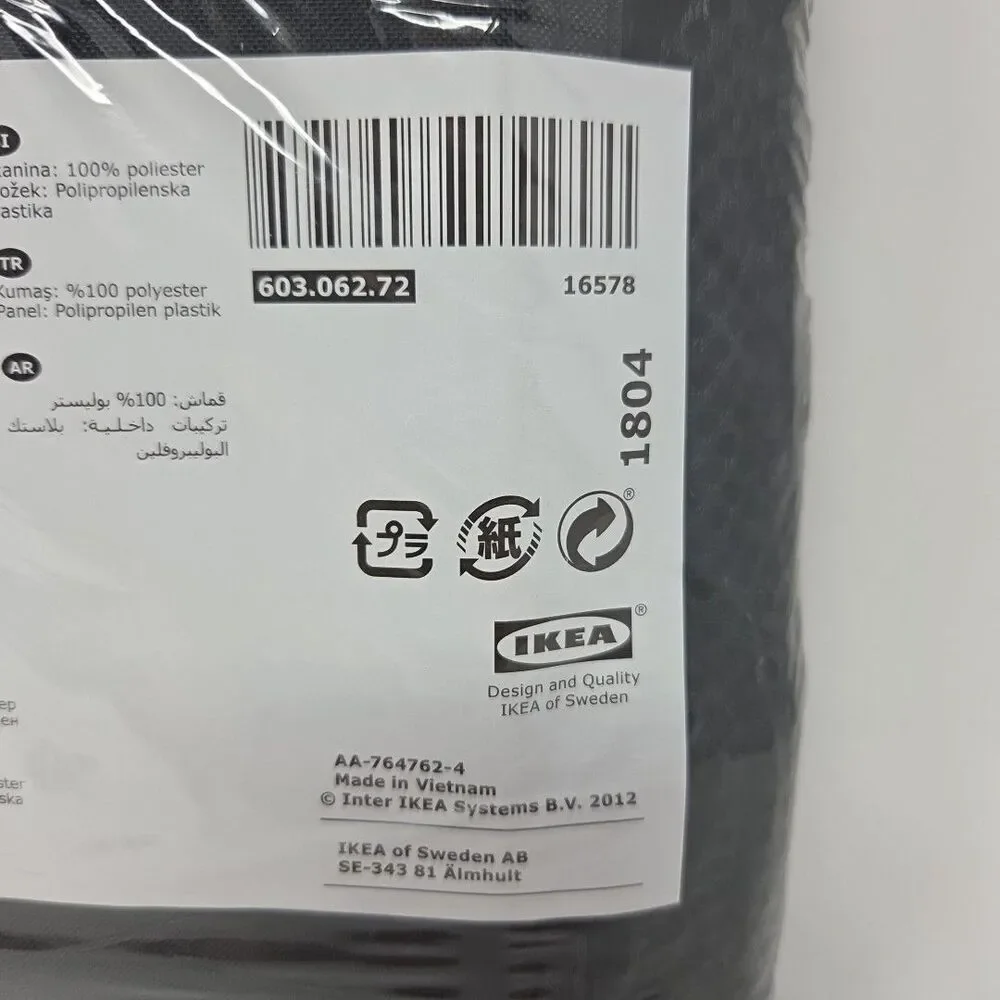 SKUBB Ikea Hanging Storage Organizer 9 compartments Space-Saving Storage black