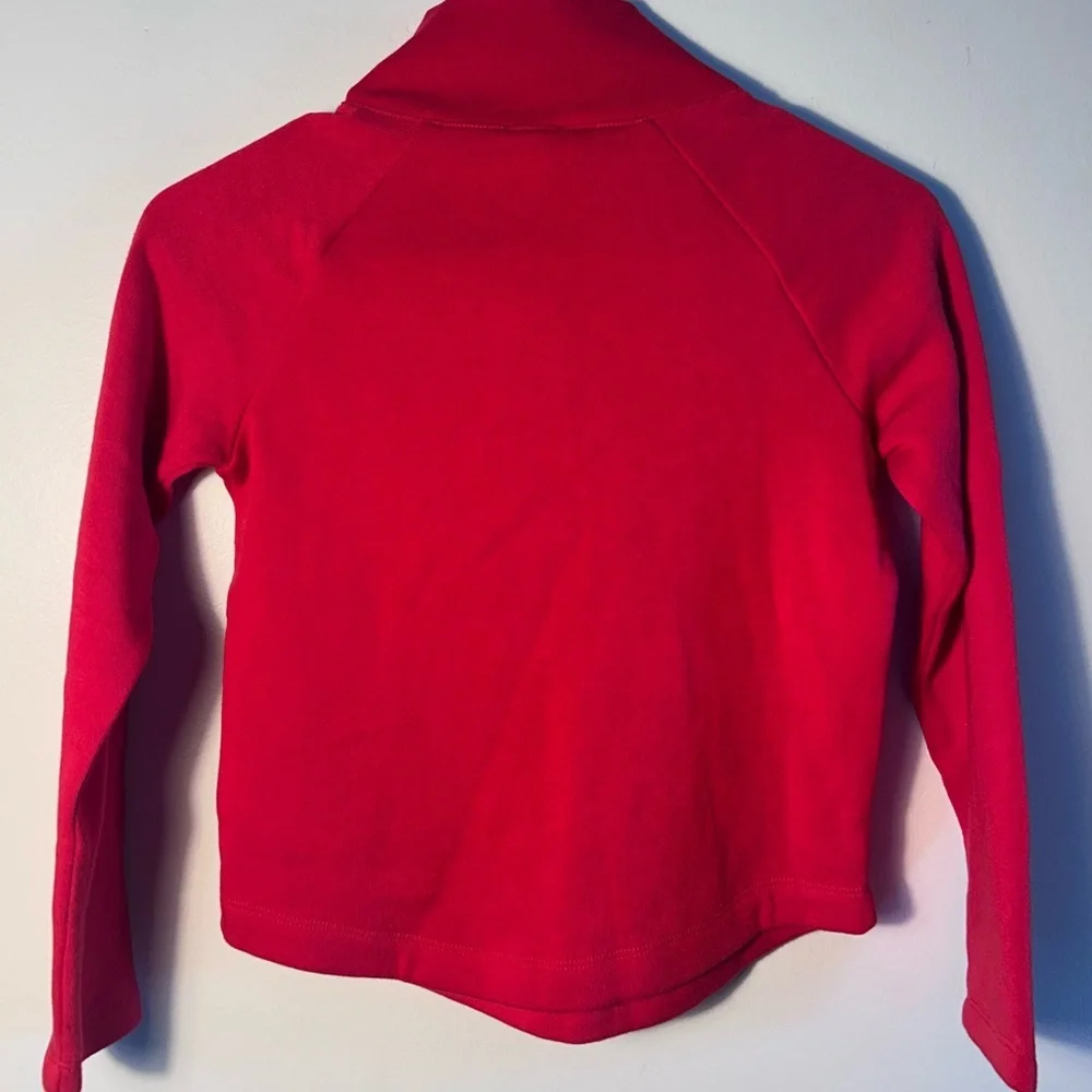 J.Crew Crewcuts Girls Button Neck Pullover Red NWT