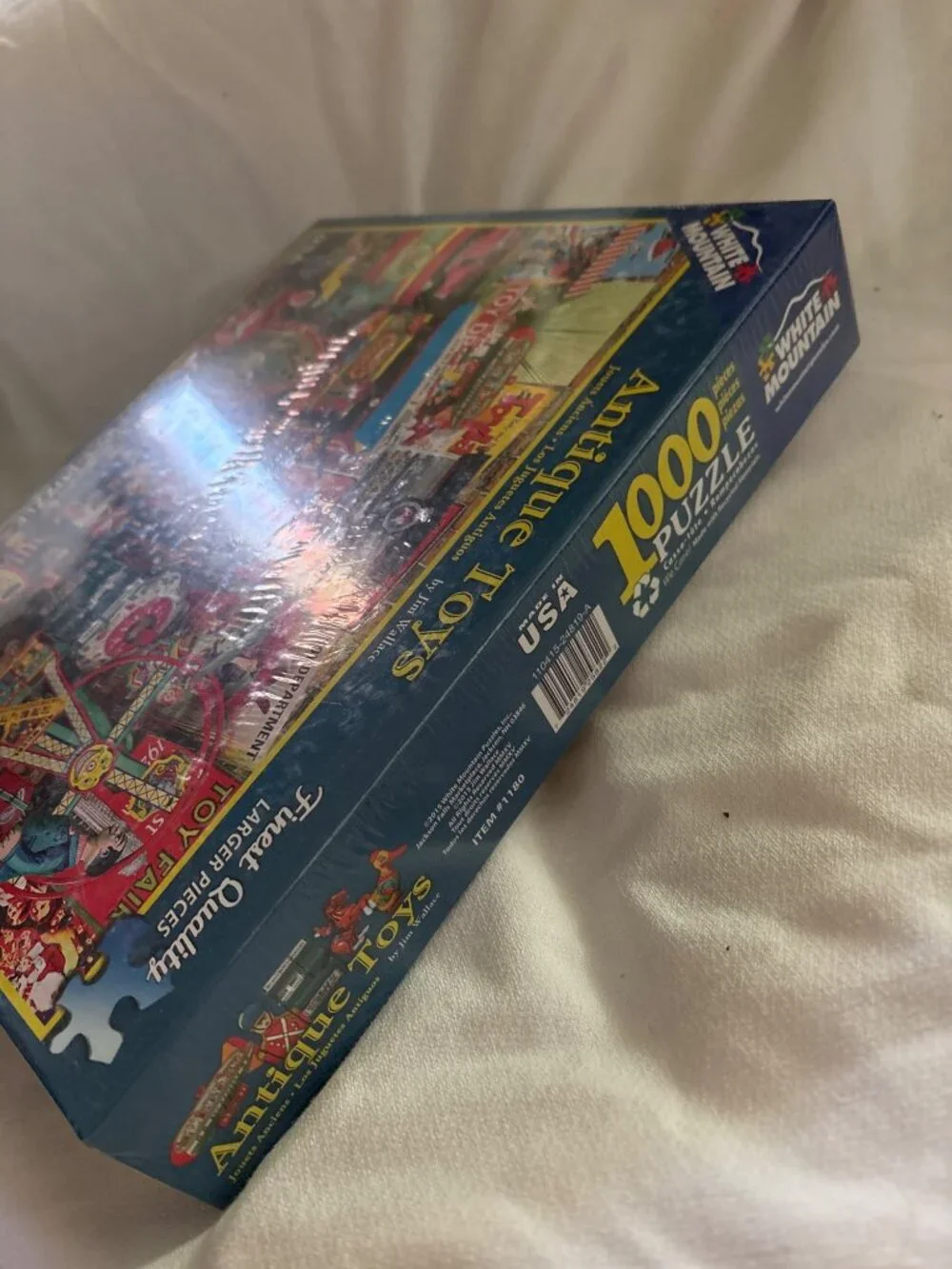 White Mountain Antique Toys 1000-Piece Jigsaw Larger Piece Puzzle By Jim Wallace