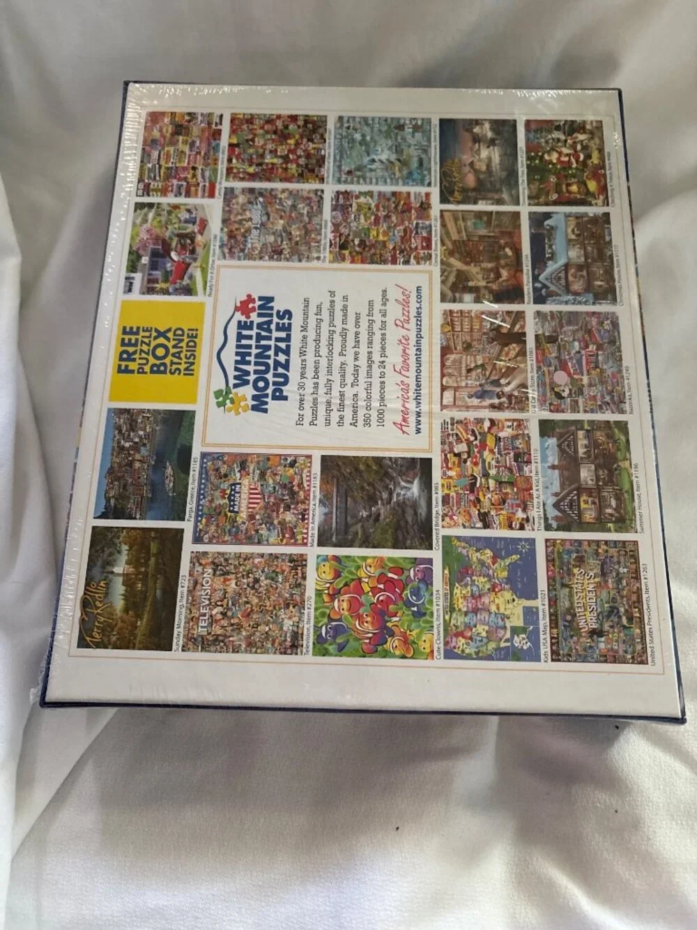 White Mountain showcasing collage