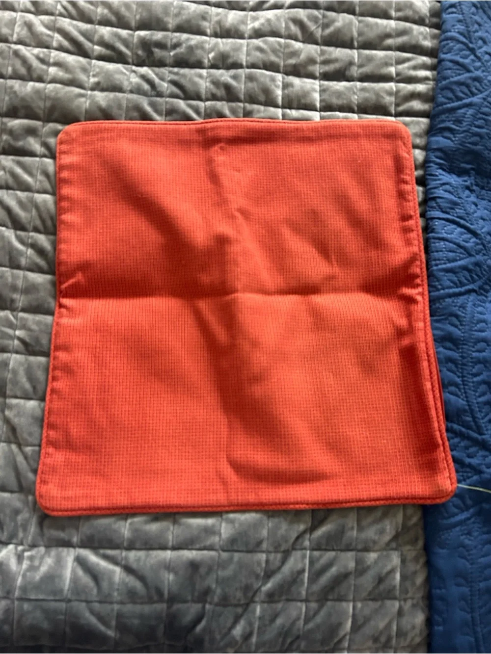 Crate&Barrel Terracotta Henley Pillow Cover 18x18