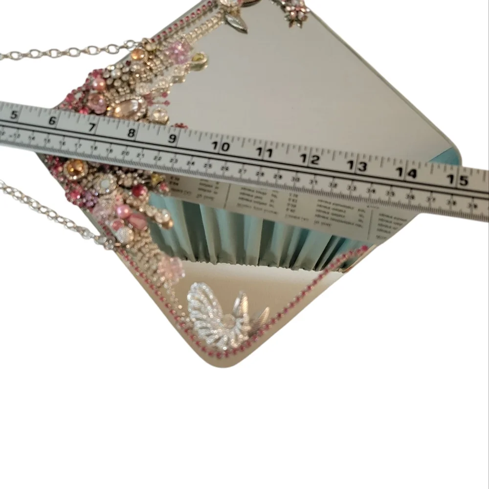 Hand Crafted Crystal Accent Mirror