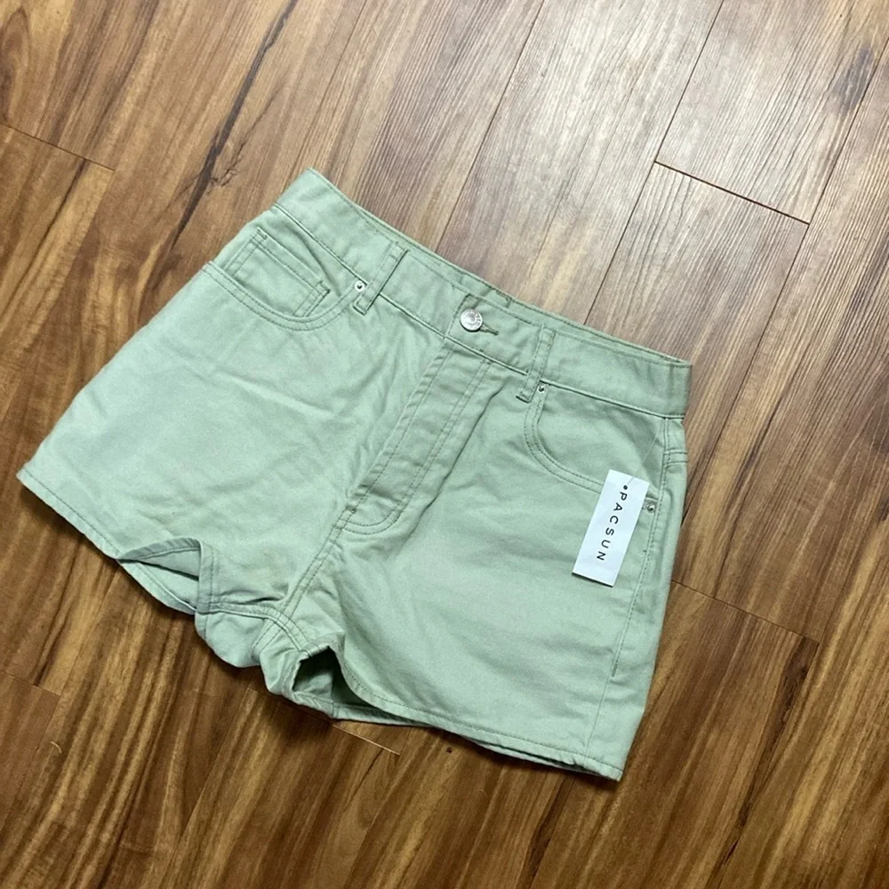 Pacsun high rise green Women's Shorts