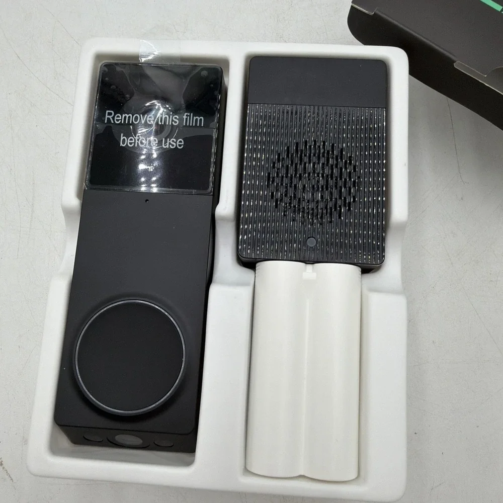 Wyze Duo Cam Battery Doorbell + Wi-Fi Chime, Black Open Box