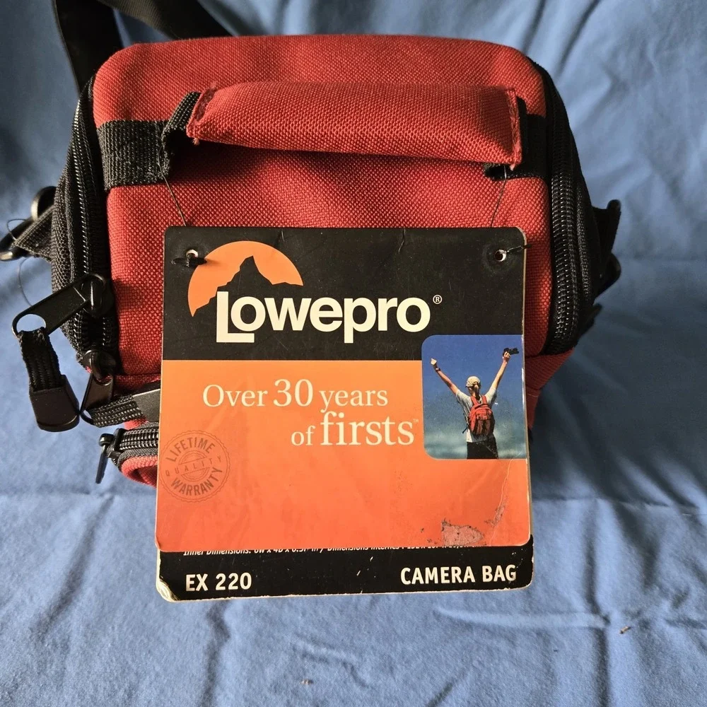 Lowepro EX 220 Nylon Holster-style Shoulder Camera Bag - Rust Red Color
