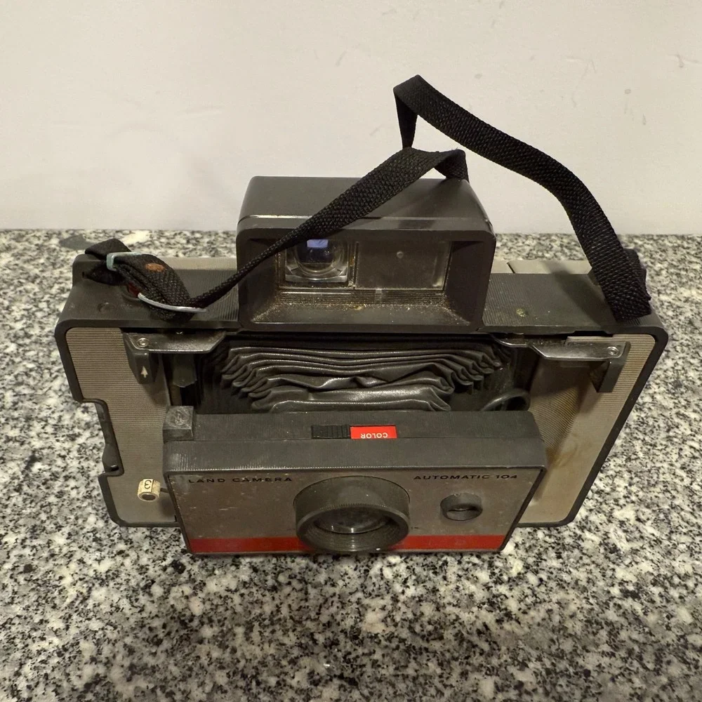 Polaroid creating shot